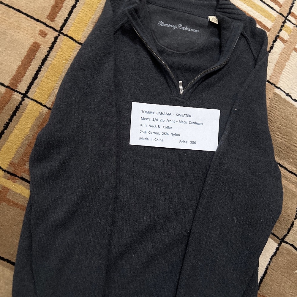 Men’s. Quarter. ZIPPED SWEATER